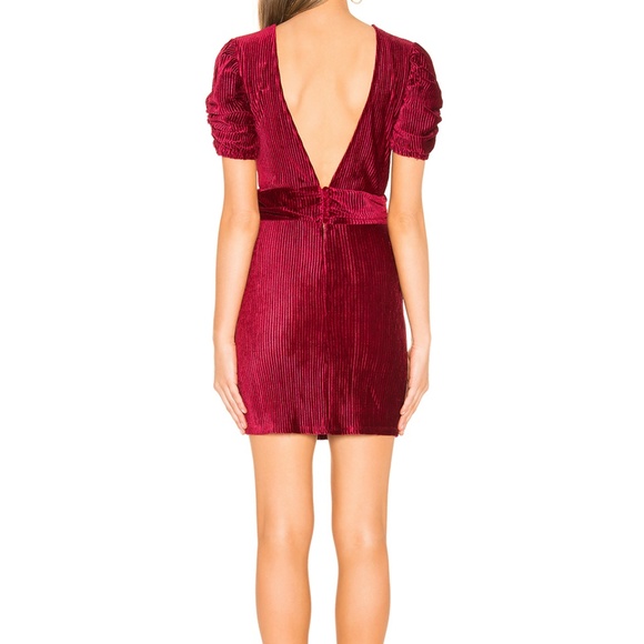 Revolve Privacy Please Olivia Mini Dress Red Size Medium NWT - Picture 3 of 3